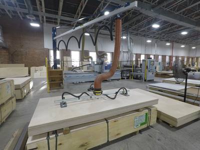 Illustrative photo: a CNC nesting router