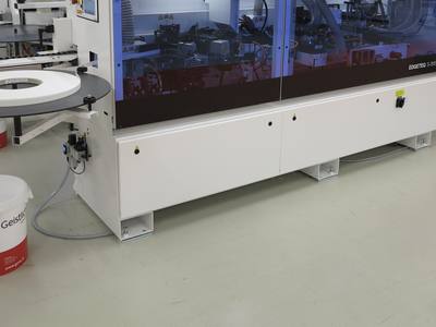 Illustrative photo: an edge banding machine